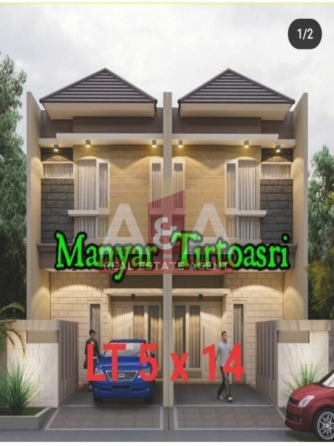 Rumah BARU 2 LANTAI di Manyar Tirtoasr - Thumbnail 2