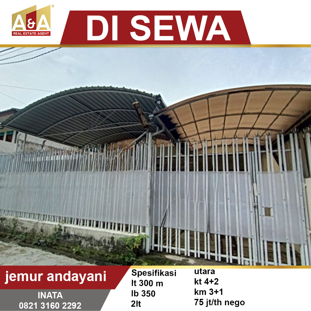 DISEWAKAN RUMAH WILAYAH SURABAYA SELATAN - Image 1