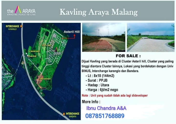 Dijual Tanah di Araya Malang - Image 1