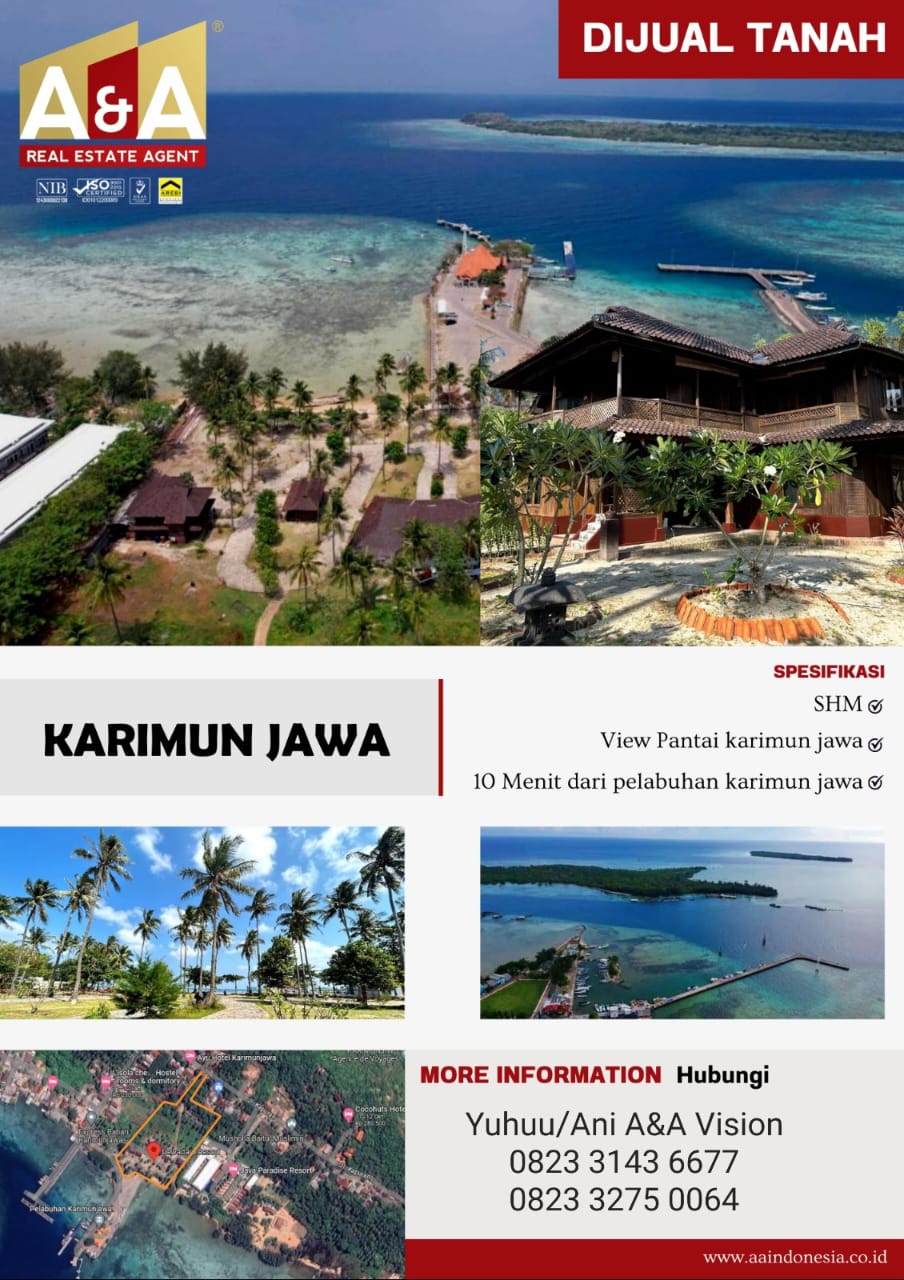 DIJUAL TANAH DAPAT RESORT AREA KARIMUN JAWA - Image 1