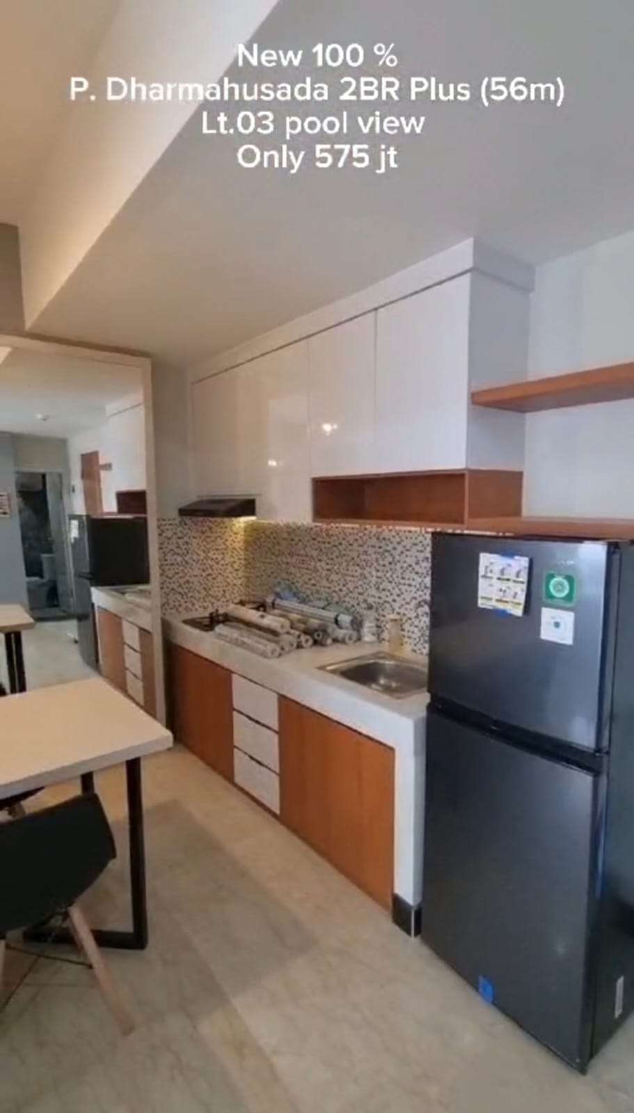 Apartemen 2BR Baru Furnish Murah Puncak Dharmahusada Surabaya - Thumbnail 2