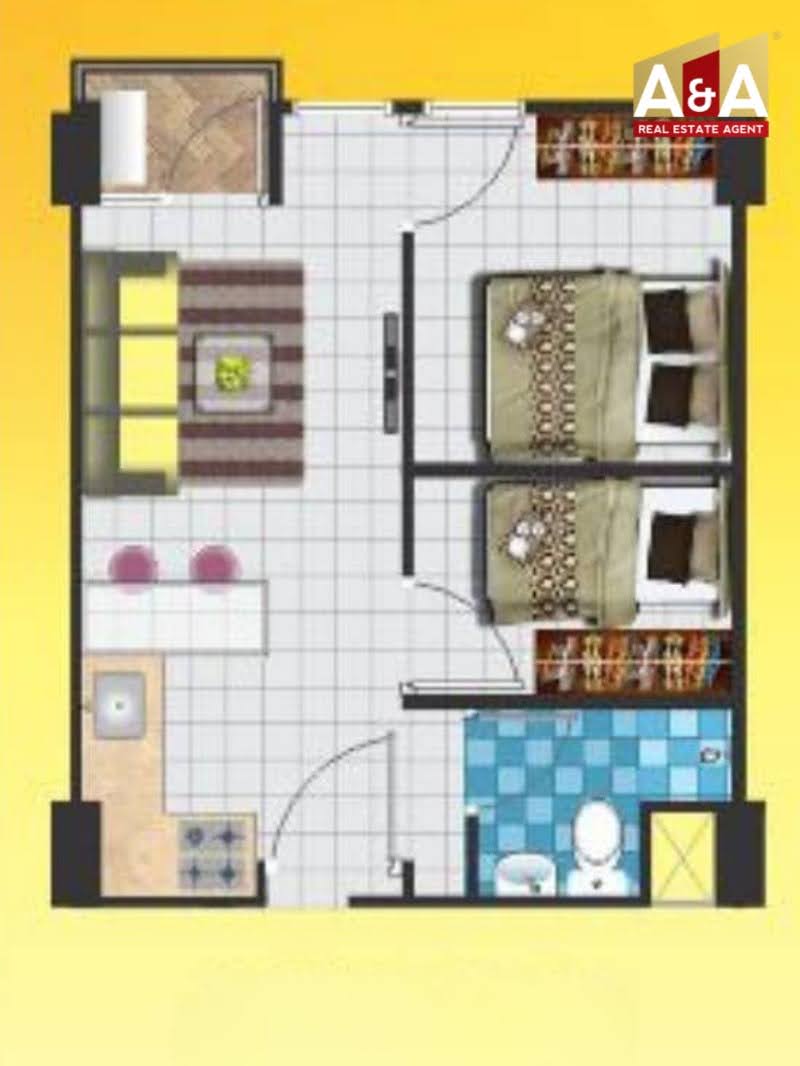 Dijual Apartemen 2 BR Puncak Dharmahusada Tower B Surabaya Timur - Image 1