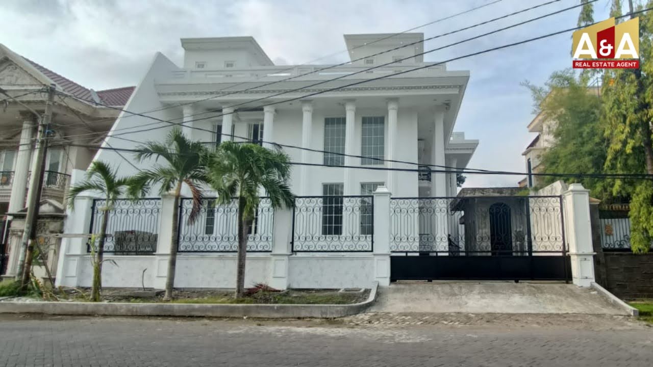 Dijual Rumah Mewah Klasik Eropa America di Gayungsari Barat Surabaya Selatan - Image 1