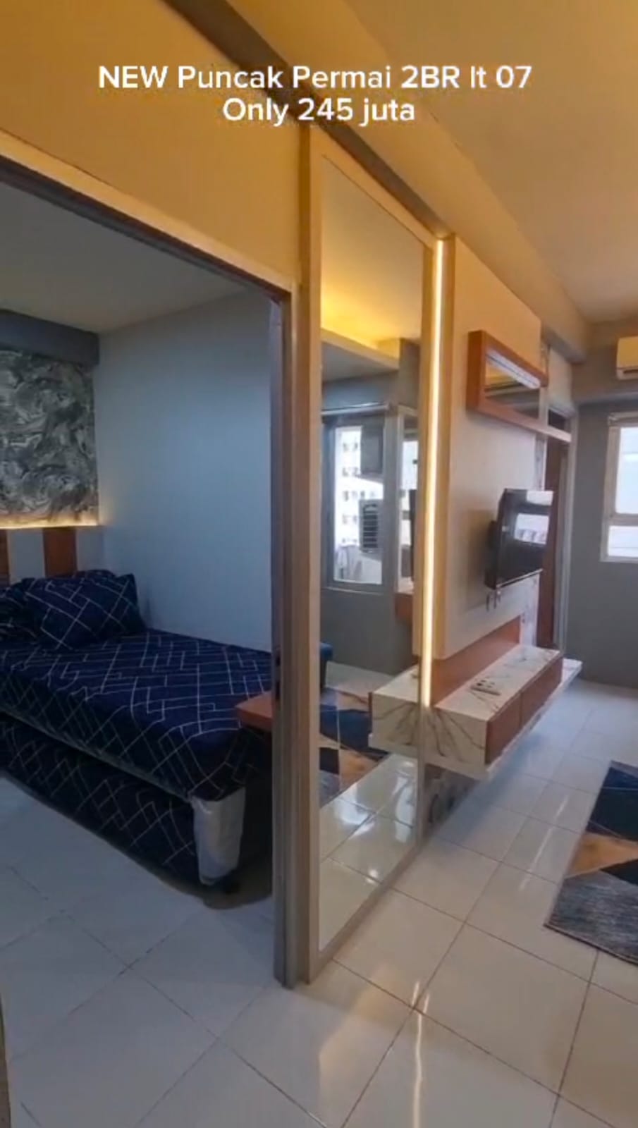 Apartemen Baru 2 BR Furnish Puncak Permai Surabaya - Image 1