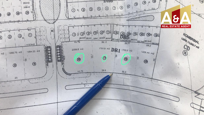 Dijual Tanah Kavling Komersial Raya Diamond Hill Citraland Surabaya Barat - Image 1
