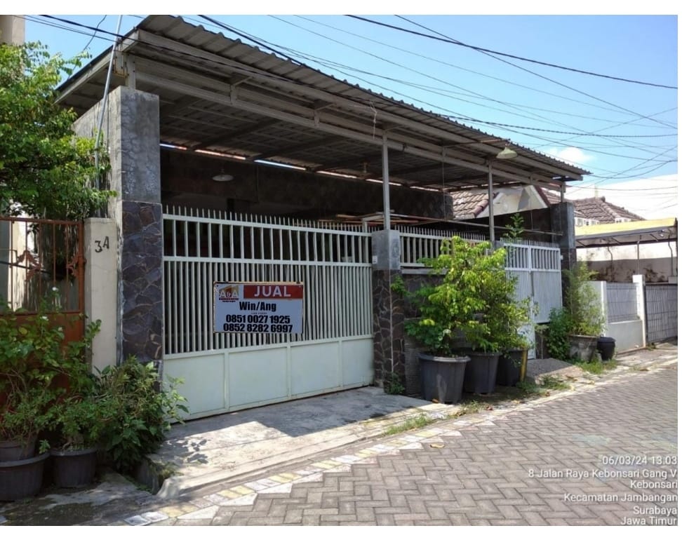 Rumah 1 Lantai Kebonsari Surabaya - Image 1