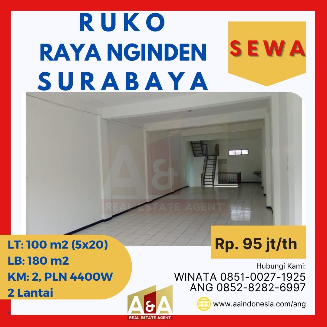 Ruko 2 Lantai Raya Nginden Surabaya - Image 1