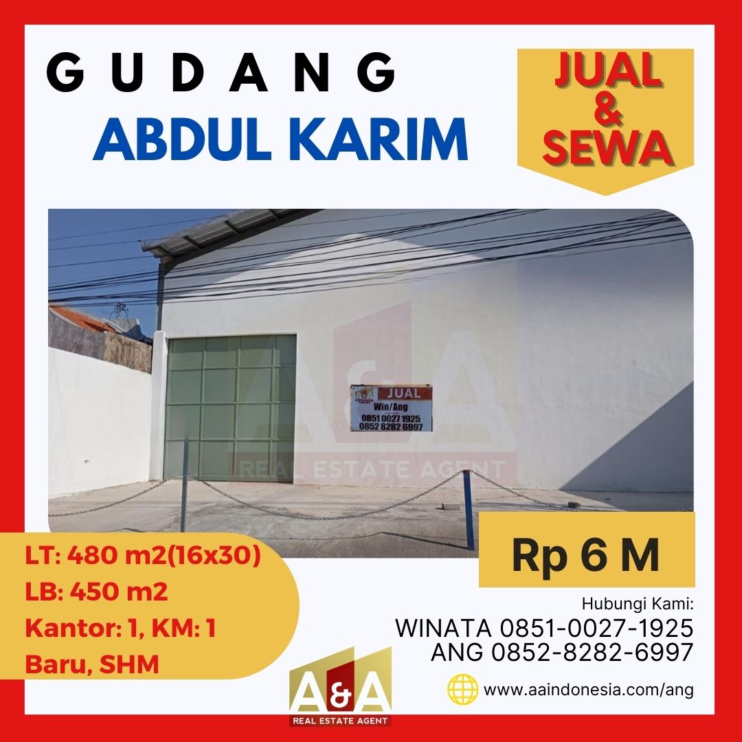 Gudang Baru Siap Pakai Murah Abdul Karim Surabaya - Image 1
