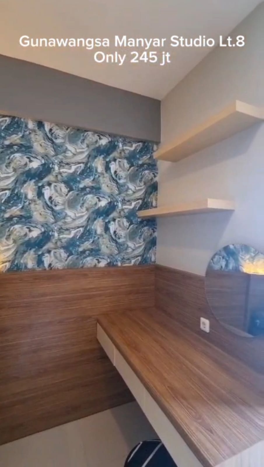 Dijual Apartemen Studio Murah Furnish di Gunawangsa Surabaya - Thumbnail 3