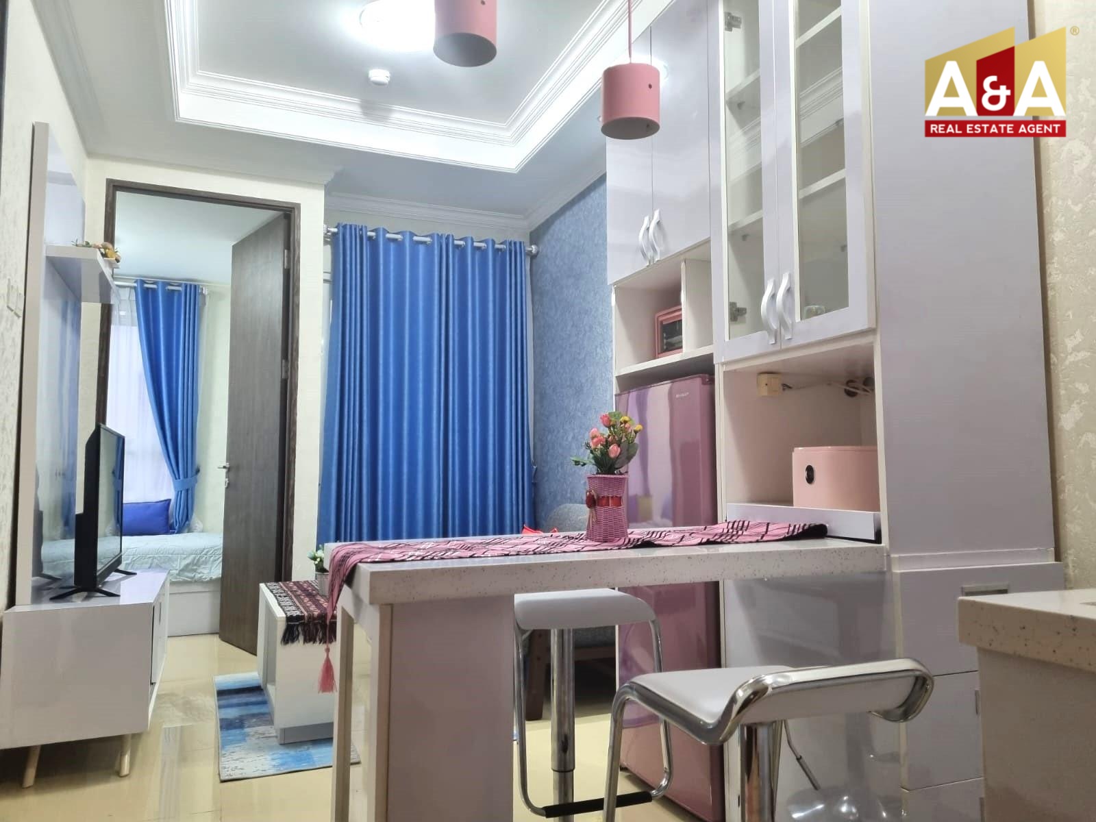 Dijual Cepat Apartemen Cantik 2 BR Full Furnished di Grand Icon Caman Bekasi - Image 1