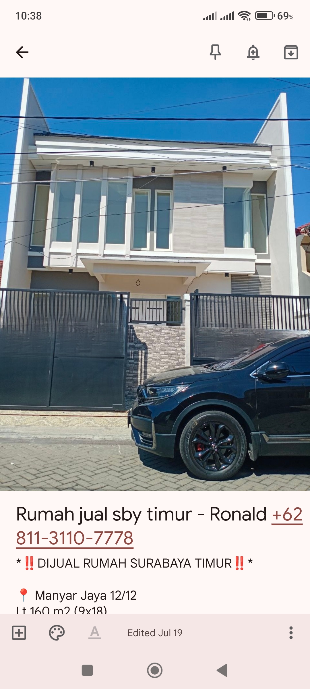 Dijual rumah di surabaya timur - Image 1