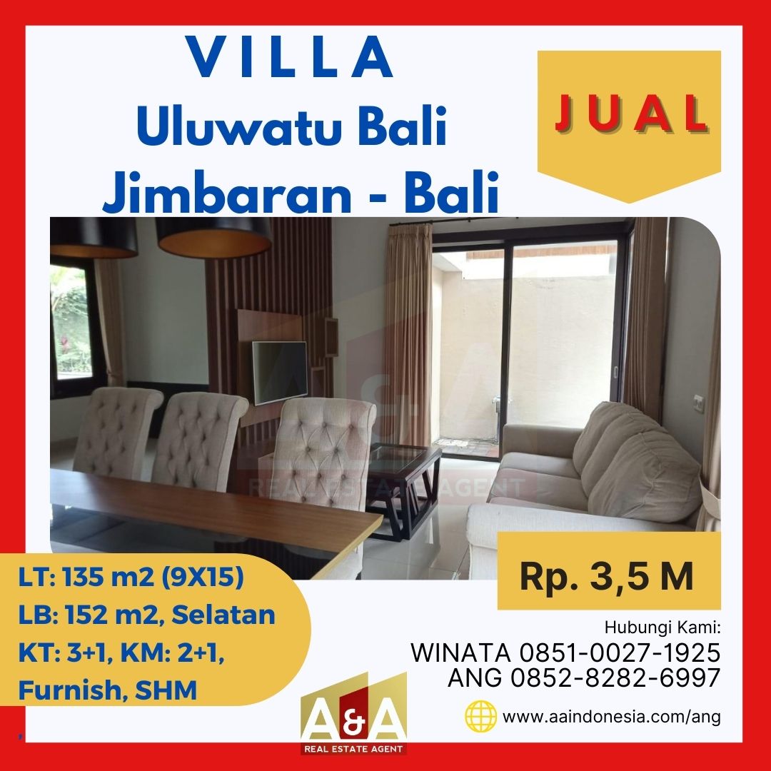 Villa Siap Huni Uluwatu Bali Newland Jimbaran Bali - Image 1