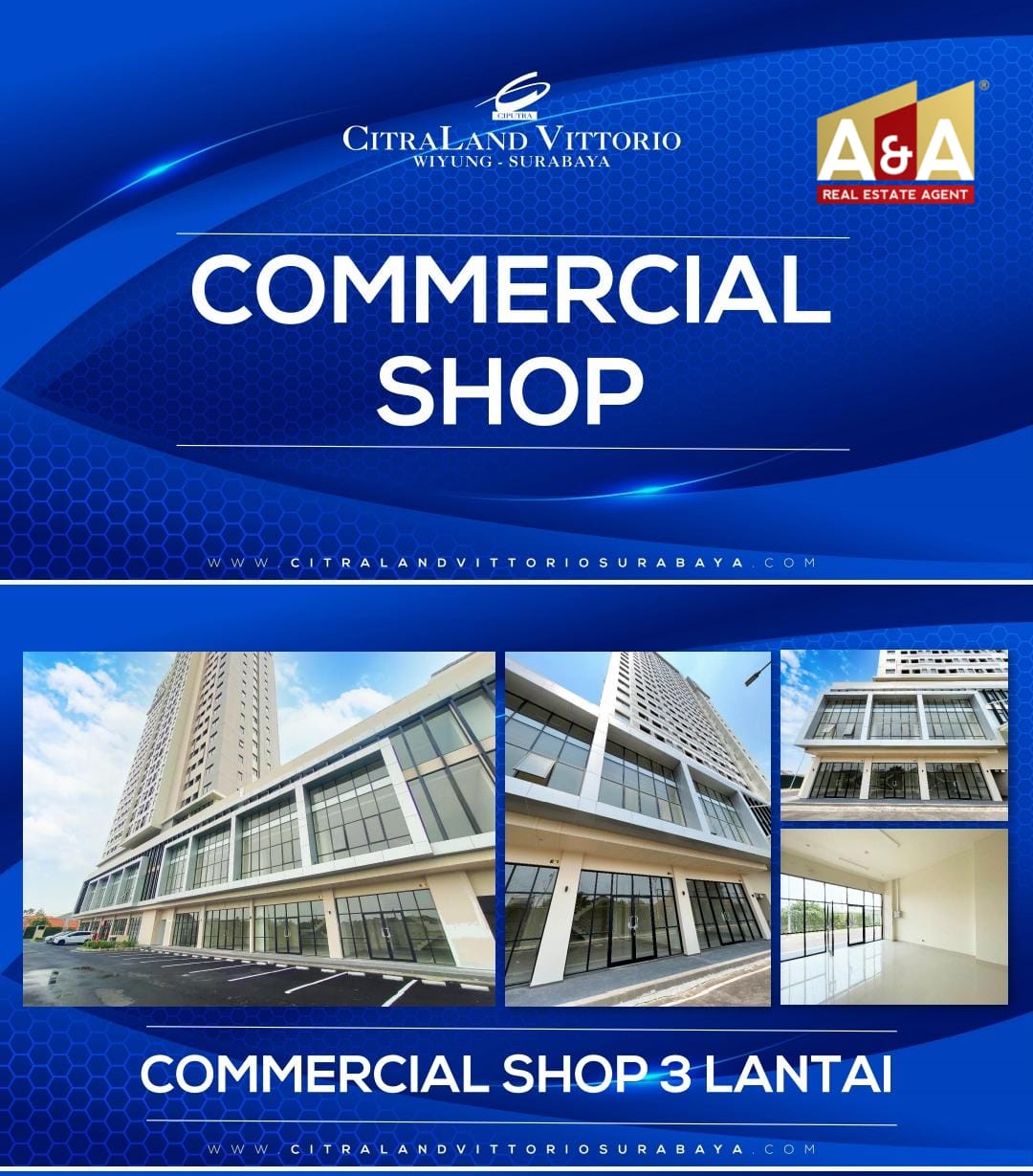 Dijual Ruko Apartemen Vittorio by Ciputra di Raya Menganti Wiyung - Image 1