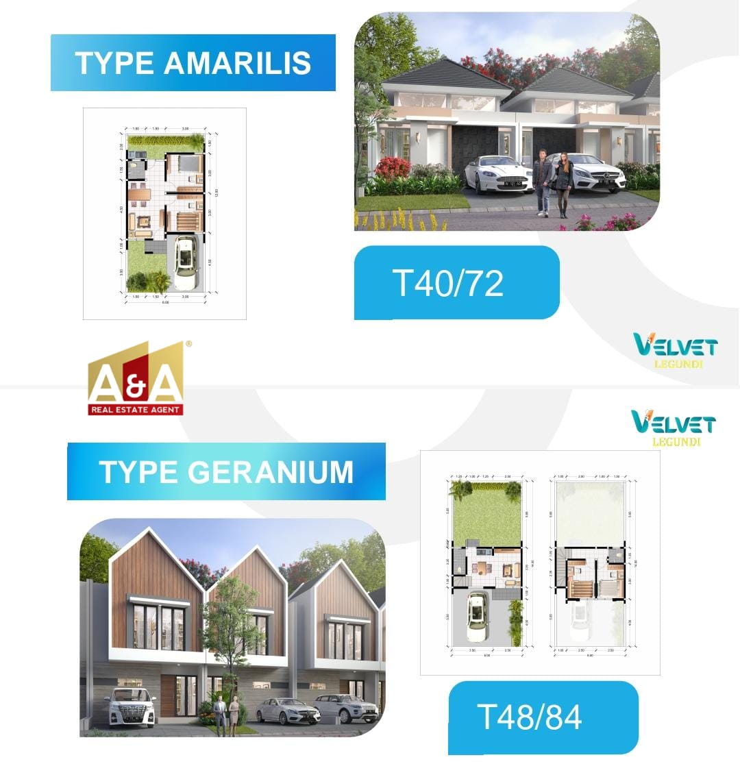 Dijual Rumah Tipe Alyssum di Primary Velvet Legundi Wringinanom Gresik - Image 1