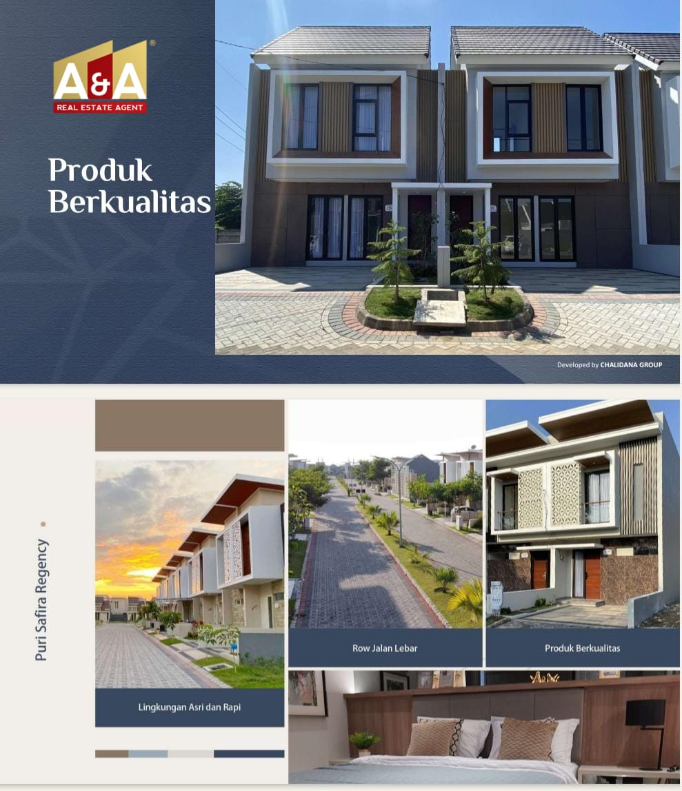 Dijual Rumah Tipe Florence di Primary Puri Safira by Chalidana Raya Menganti Karang Turi Gresik - Image 1