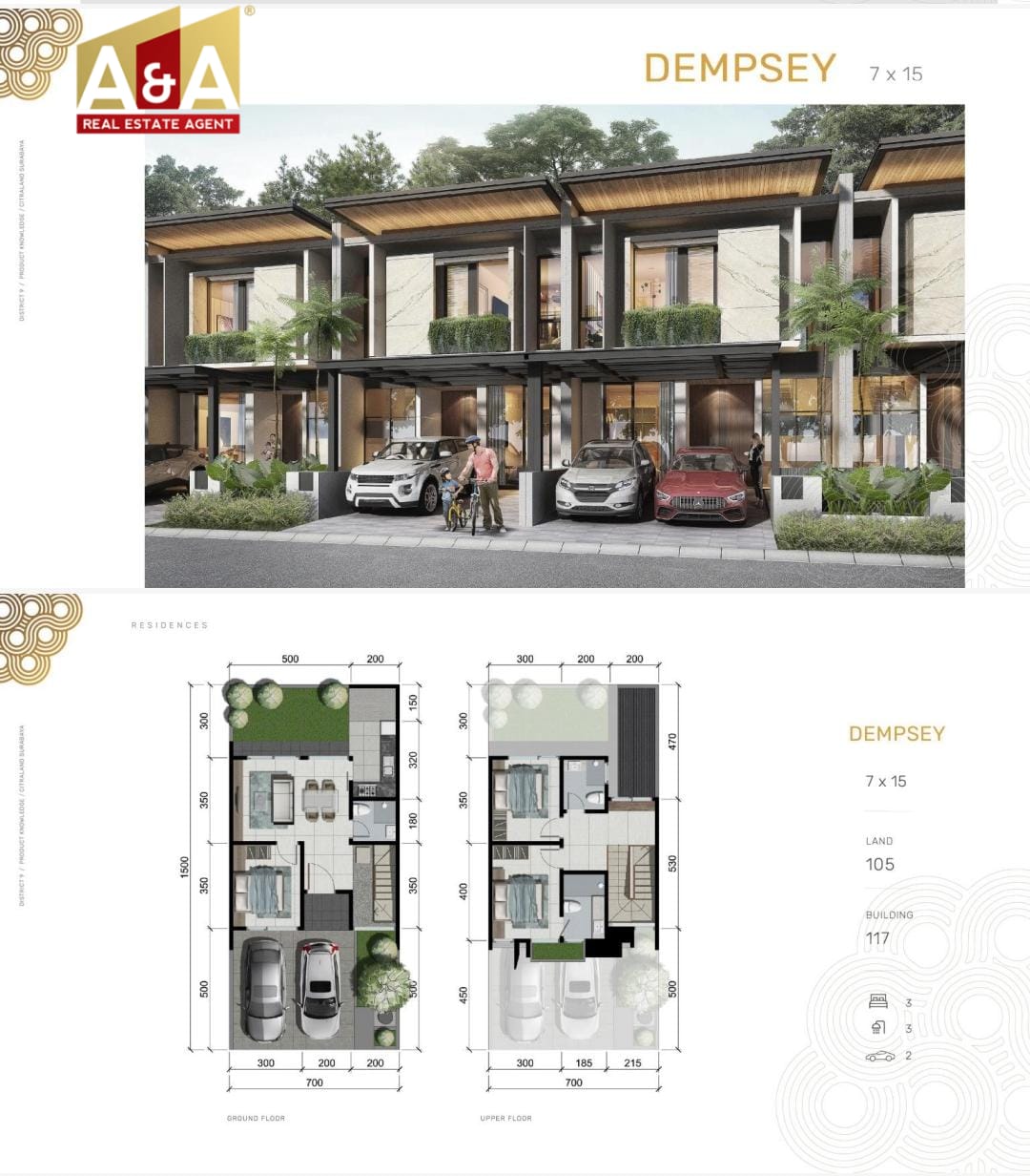 Jual Rumah Primary di Citraland District 9 Surabaya Barat - Image 1