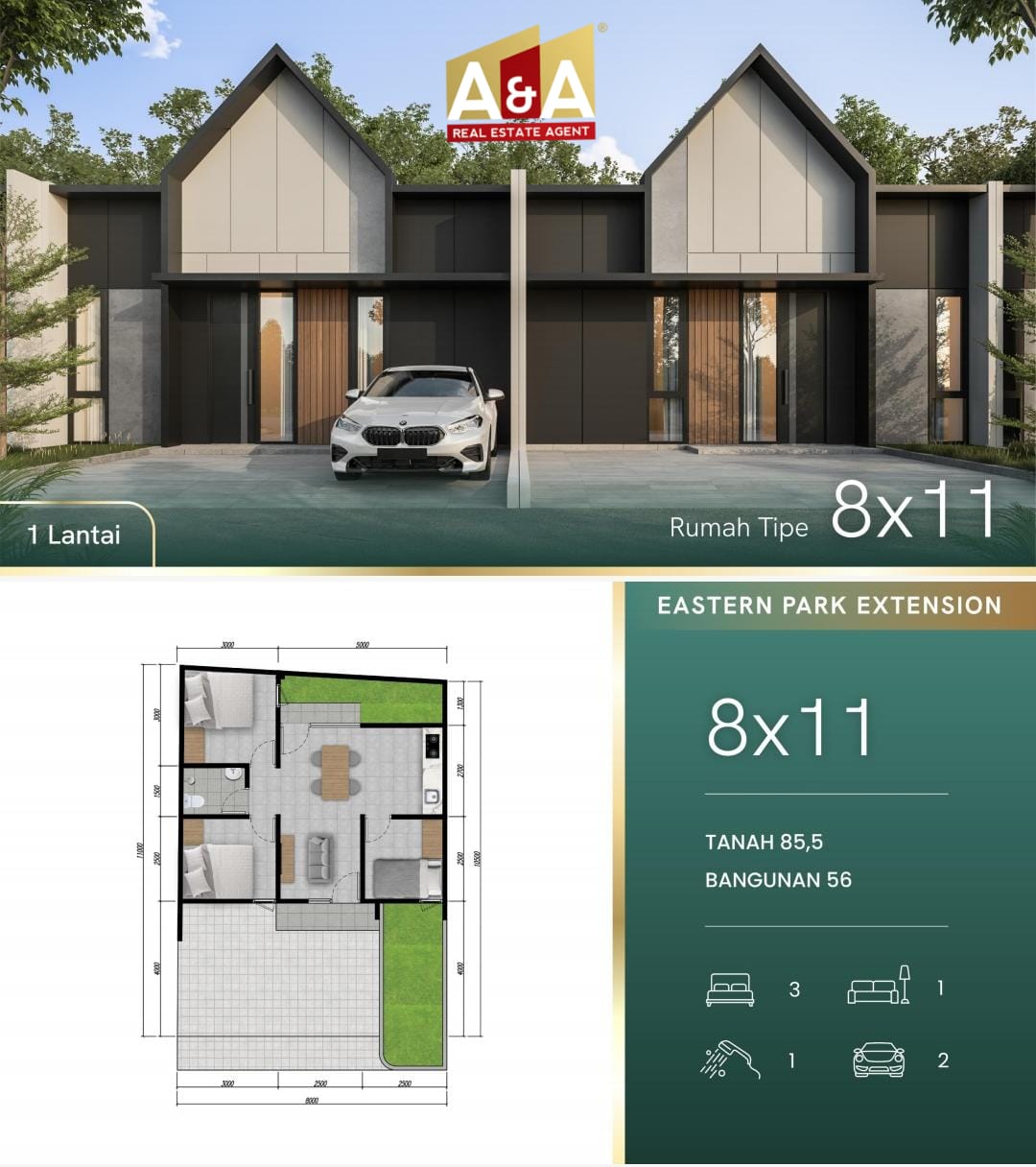 Dijual Rumah Impian Primary di Eastern Park Residence Extension Taman Timur Regency Surabaya Pusat - Image 1