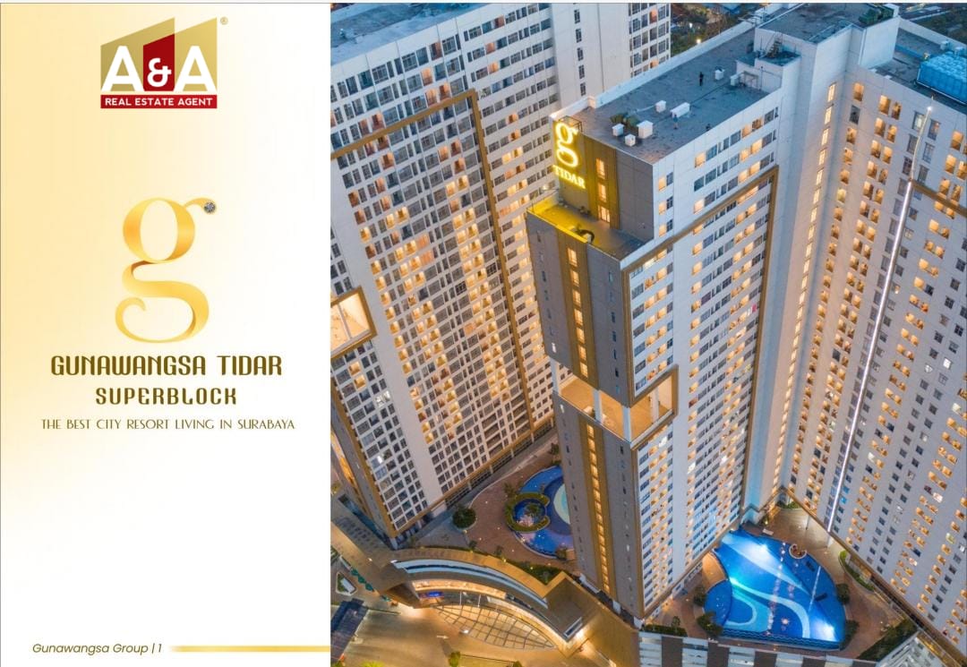 Dijual Apartemen Gunawangsa di Wilayah Surabaya Pusat Tower A - Image 1