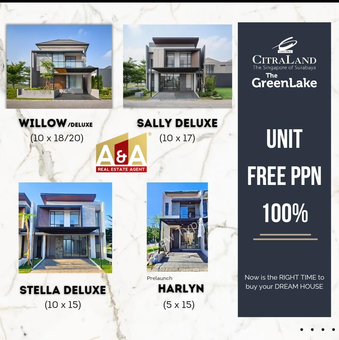 Jual Rumah Primary di Greenlake Wiyung Surabaya Barat - Image 1