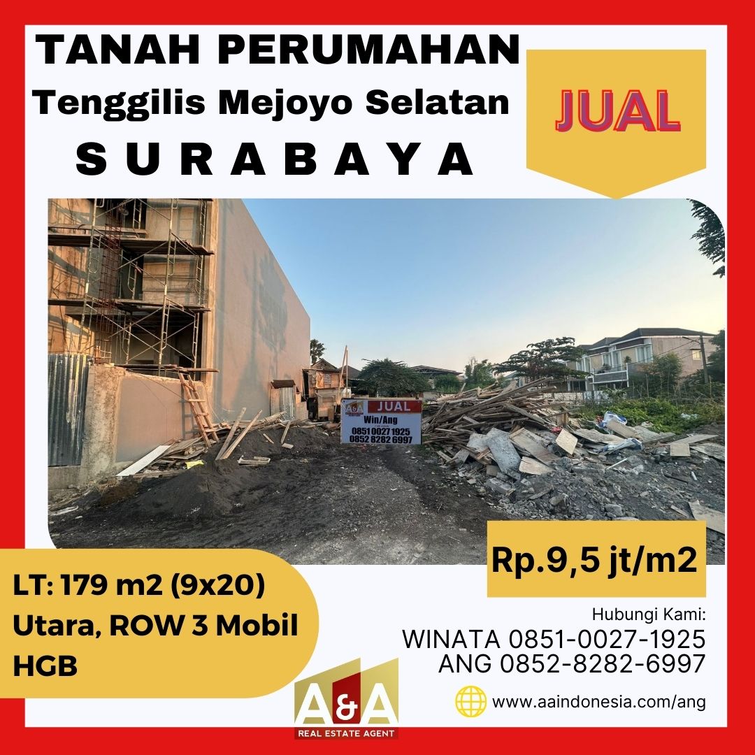 Dijual Kavling Murah di Tenggilis Mejoyo Selatan Surabaya - Image 1