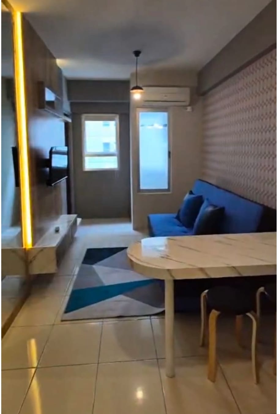 Dijual Murah Apartemen Puncak Kertajaya 2 BR Baru Furnish Surabaya Timur - Thumbnail 2