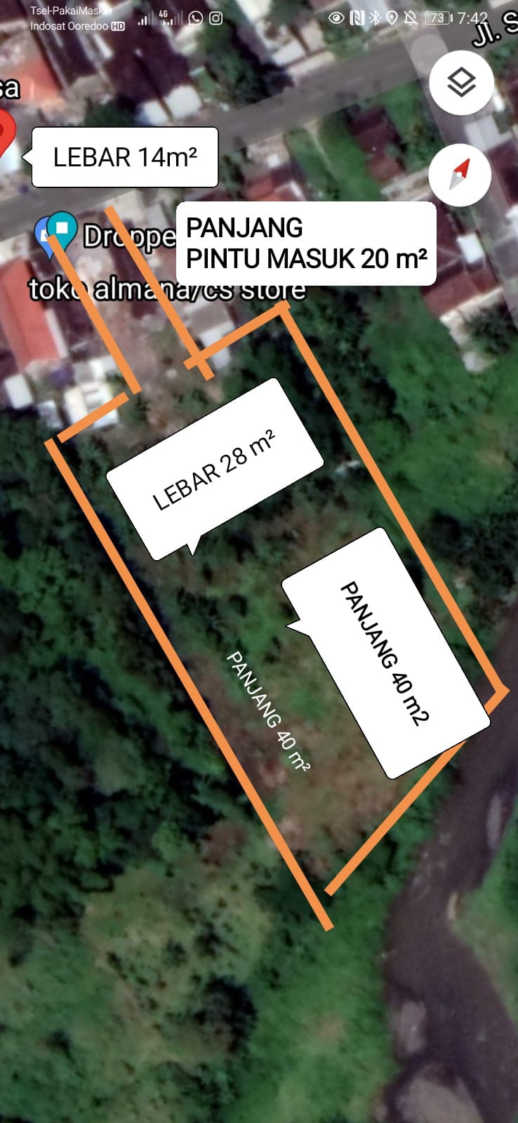 Dijual Tanah lokasi tengah kota Lumajang.dekat dengan tempat Wisata Selokambang - Image 1