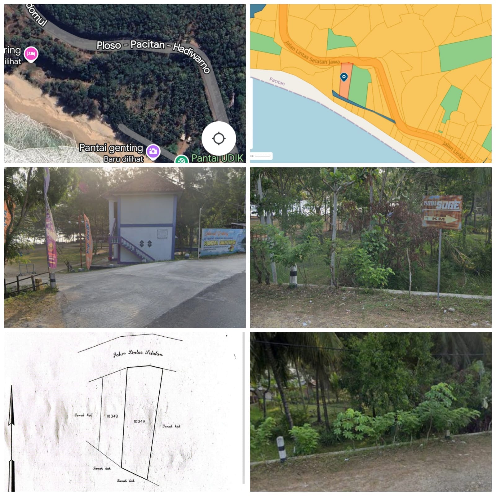 Dijual Tanah Lokasi Strategis Jl Raya Pacitan Jawa Timur - Image 1