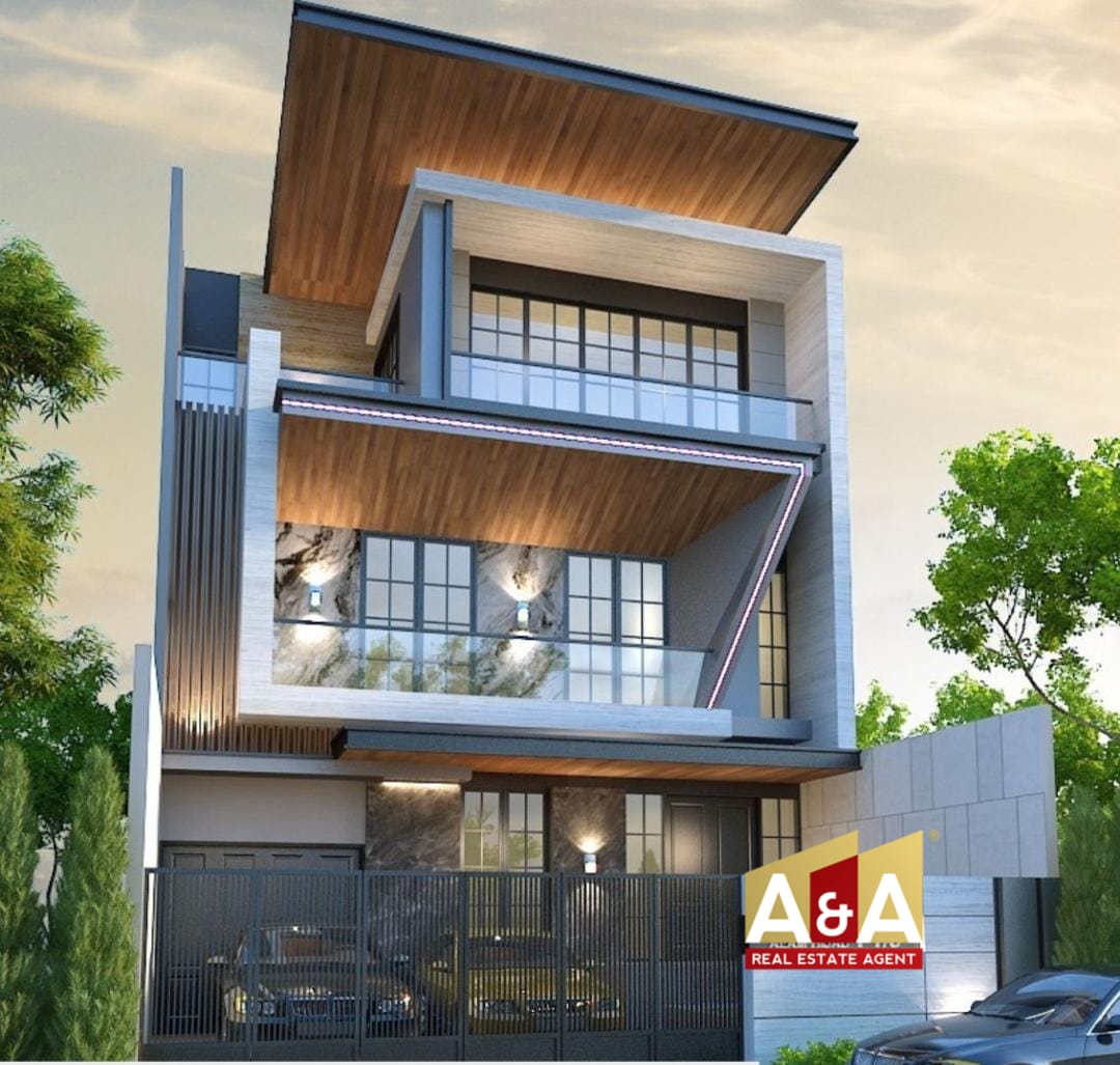 Dijual Rumah Mewah 3 Lantai Modern di Alam Hijau Citraland Surabaya Barat - Image 1