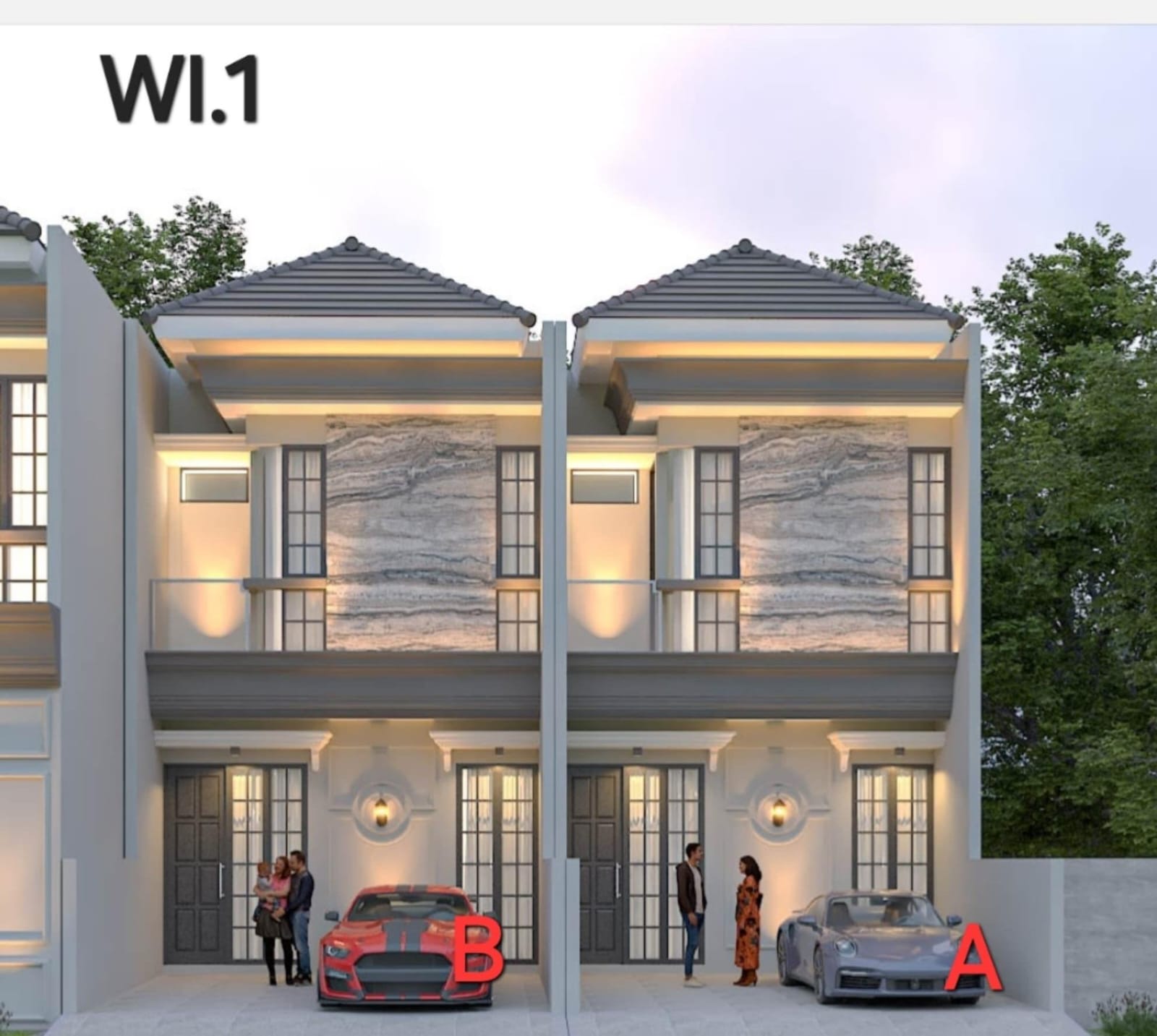 Jual Rumah Baru 2 Lantai Minimalis Murah Taman Pondok Indah Wiyung Surabaya Barat - Image 1