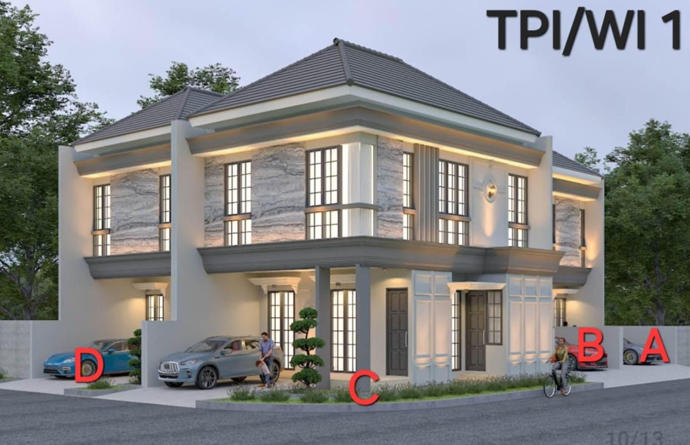 Jual Rumah 2 Lantai Minimalis Murah Taman Pondok Indah Wiyung Surabaya Barat - Thumbnail 2