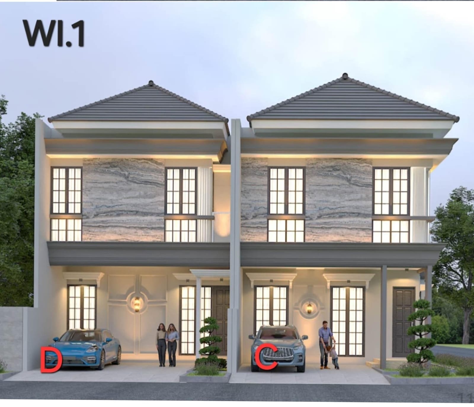 Jual Rumah 2 Lantai Minimalis Murah Taman Pondok Indah Wiyung Surabaya Barat - Image 1
