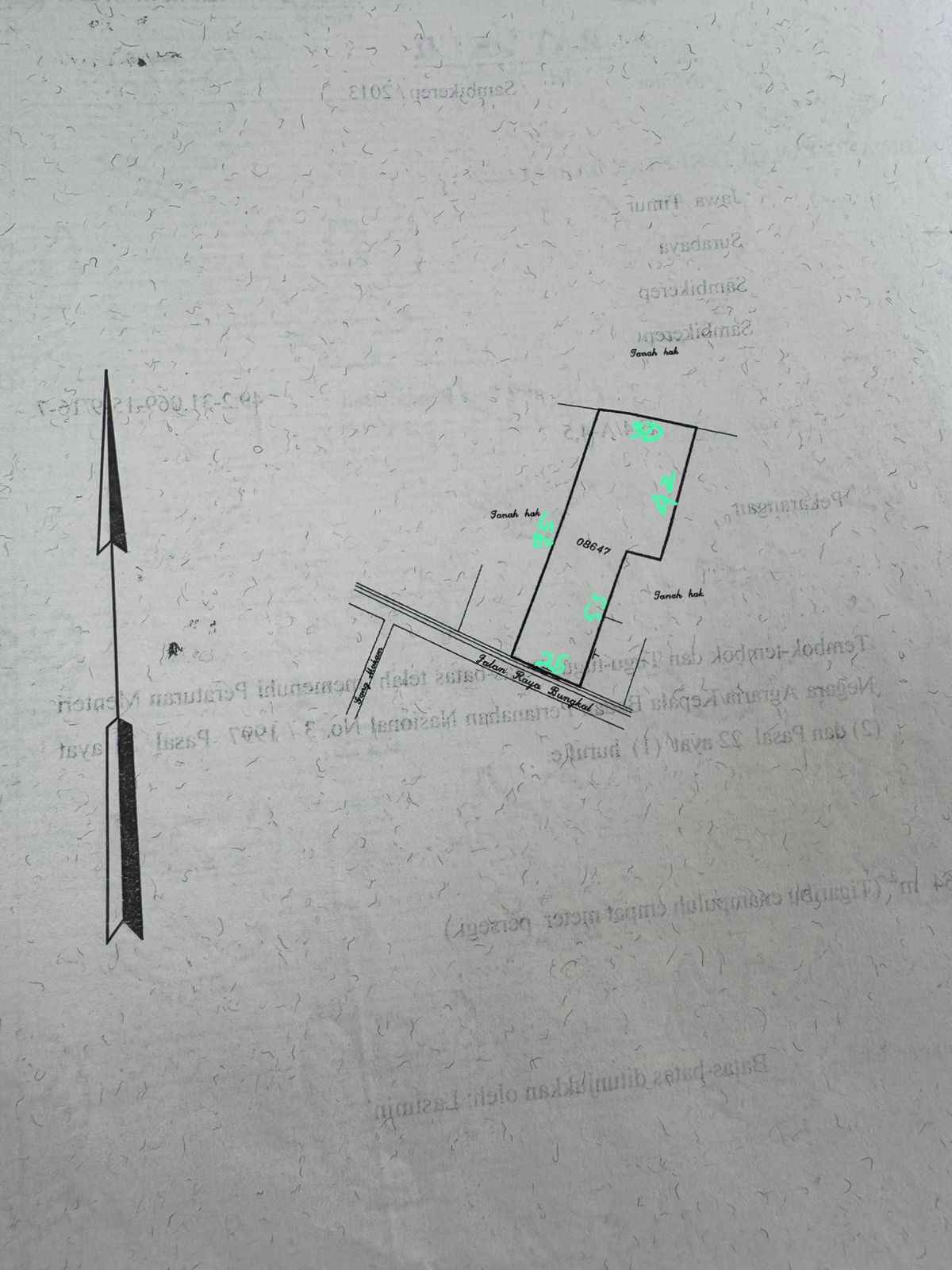 Dijual Tanah Strategis Akses Mudah Harga Menarik di Raya Bungkal Surabaya Barat - Image 1