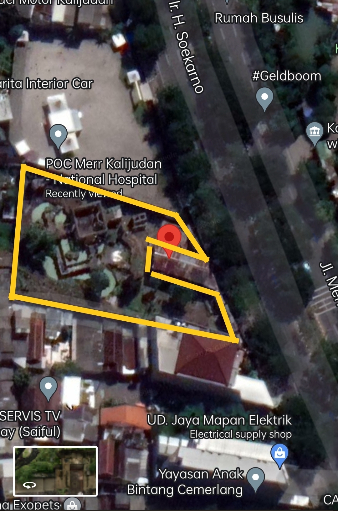 DIsewakan Tanah Lokasi Strategis di  Merr Surabaya timur - Image 1