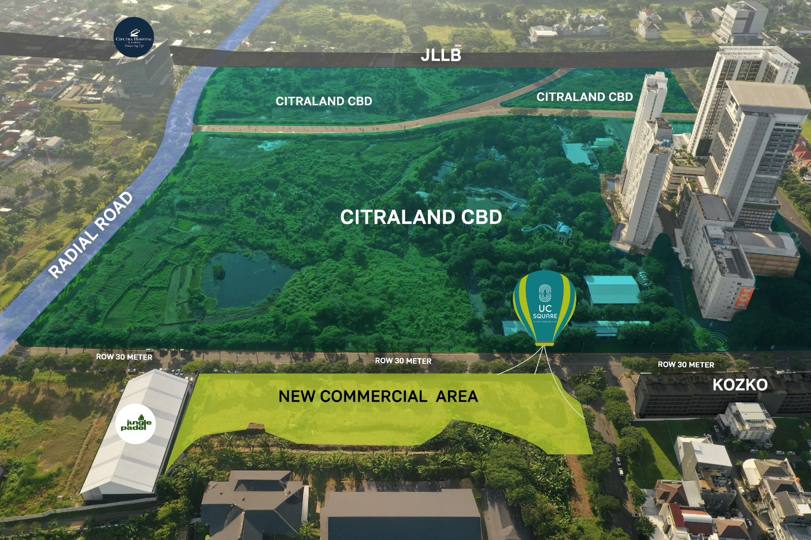 Dijual NUP Tanah Lokasi Komersial Strategis UC Square Citraland Surabaya Barat - Image 1