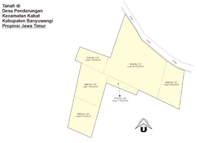 Jual Lelang Tanah Kosong Strategis Dekat Pusat Kota di Banyuwangi - Thumbnail 2