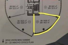 Dijual Unit Office Premium di Ciputra World The Office Surabaya Barat - Thumbnail 3