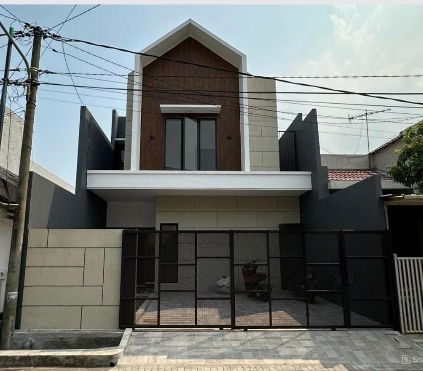 Jual Rumah Modern 2 Lantai Rungkut Asri Lokasi Strategis di Surabaya Timur - Image 1