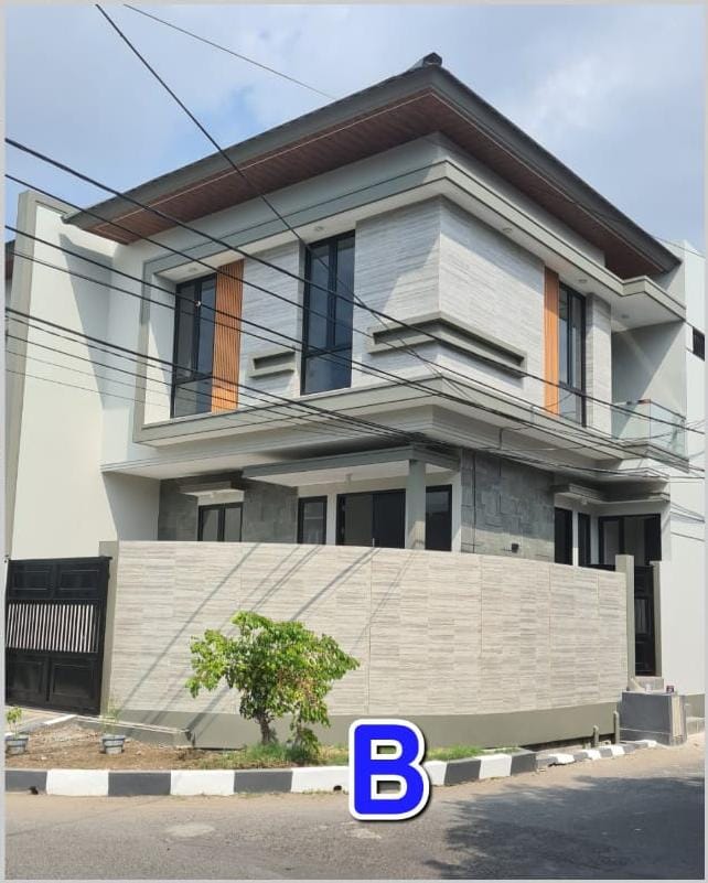 Jual Rumah Mewah 2 Lantai Baru Gress Minimalis Nginden Intan Surabaya Timur Lokasi Strategis - Image 1