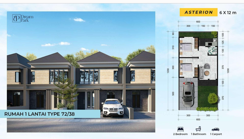 Jual Rumah Baru Modern Nyaman Lokasi Strategis Dream Park Sidoarjo - Thumbnail 2