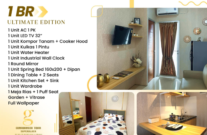 Jual Apartemen Baru Siap Huni Tower A Gunawangsa Tidar Surabaya Pusat - Thumbnail 2