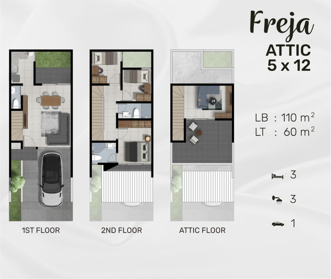 Jual Rumah Baru Mewah Citraland Northwest Central Surabaya - Thumbnail 3