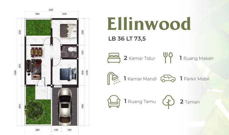 Dijual Rumah Baru Nyaman di Griya Hati Hijau Sidoarjo - Thumbnail 2