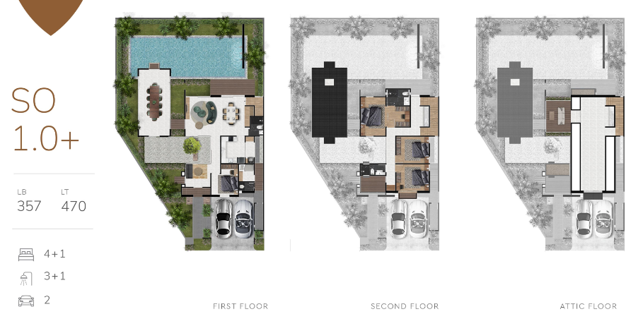 Dijual Rumah Baru Premium di The Sonoma Dian Istana Surabaya Barat - Thumbnail 2