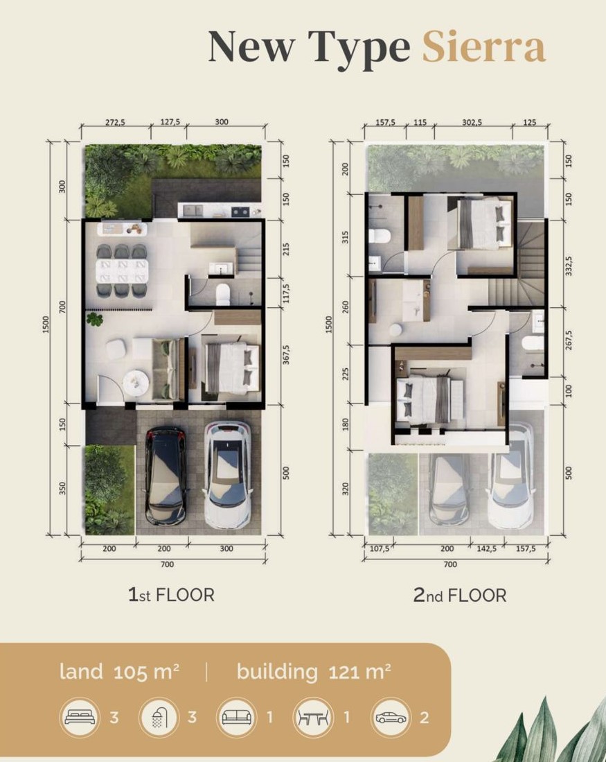 Dijual Rumah Baru Nyaman New Type Sierra di Citraland The Greenlake Surabaya Barat - Thumbnail 2