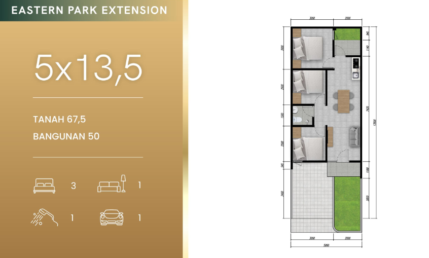 Dijual Rumah Baru Strategis di Eastern Park Extension Surabaya Timur - Thumbnail 4
