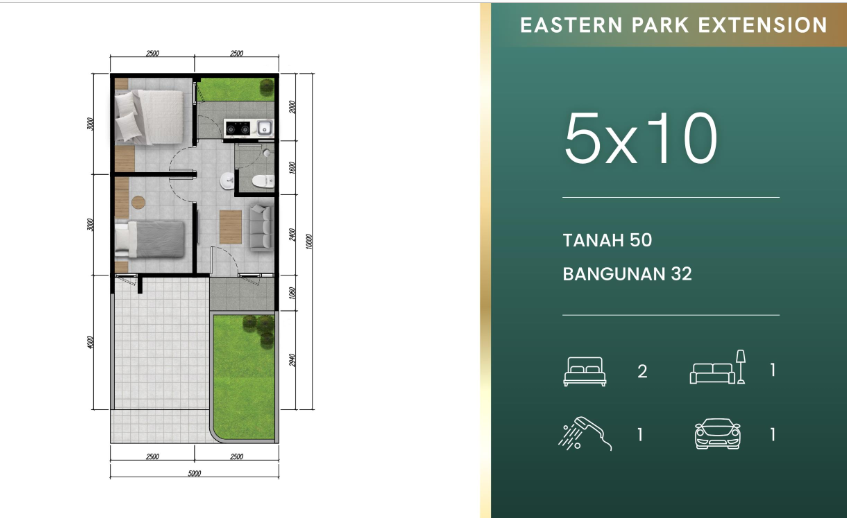 Dijual Rumah Baru Strategis di Eastern Park Extension Surabaya Timur - Thumbnail 2