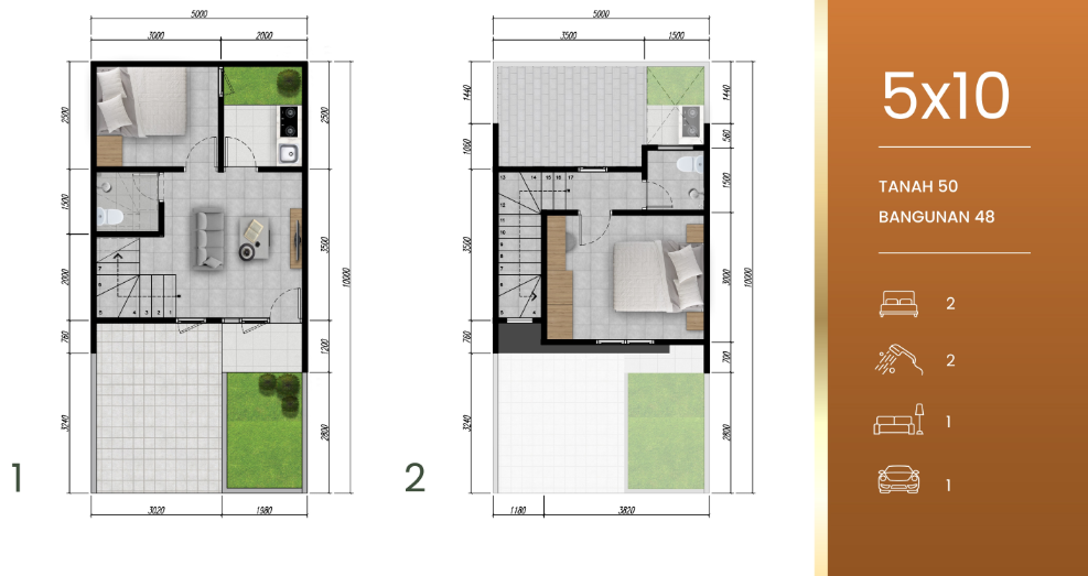Dijual Rumah Baru 2 Lantai Strategis di Park Sunrise Tahap 2 Surabaya Timur - Thumbnail 2