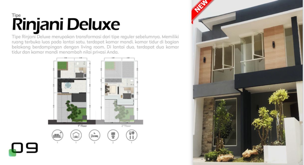 Dijual Rumah Baru Modern Strategis di Green Lake Surabaya Timur - Thumbnail 4