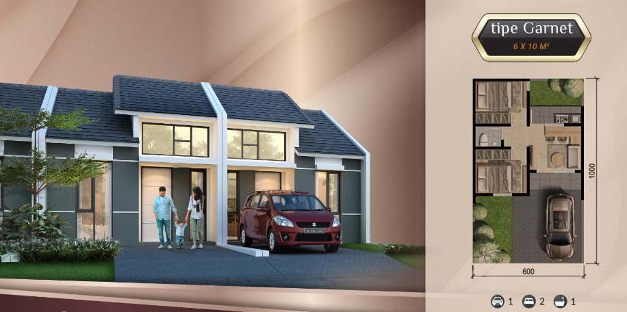 Dijual Rumah Baru Modern di Golden East Menganti Gresik - Thumbnail 2