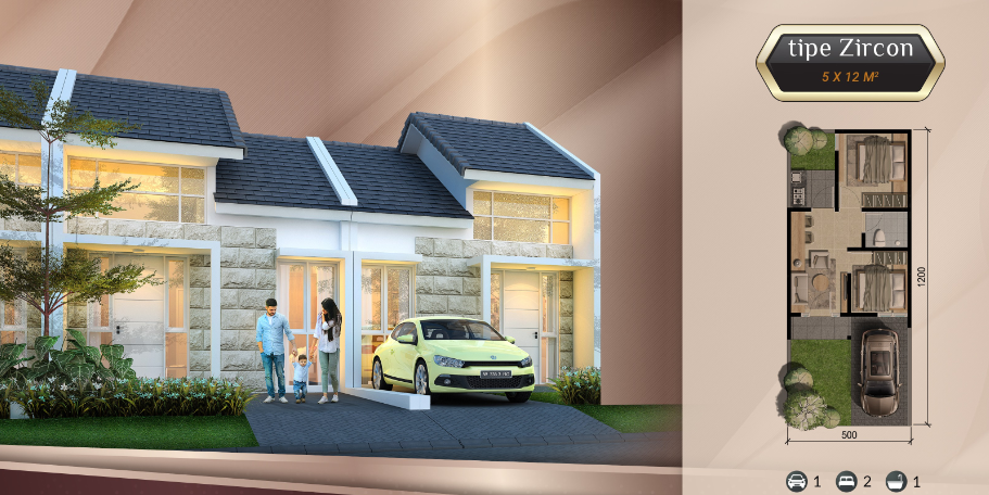 Dijual Rumah Baru Modern di Golden East Menganti Gresik - Thumbnail 3